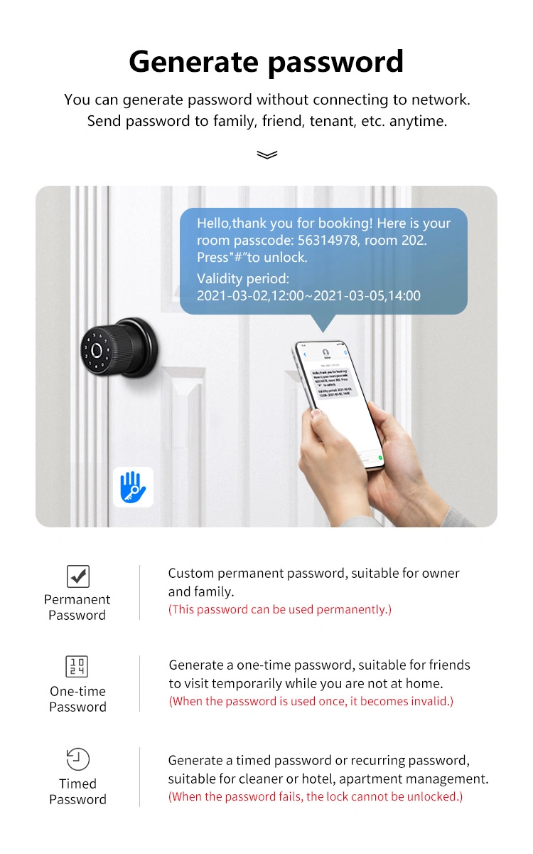 Ttlock APP Electronic Fingerprint Digital Door Knob Locks