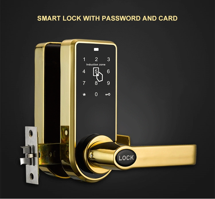 L818 Full Touch Screen Digital Electronic Indoor Lock Office Smart Card Lock Interior Door Security Lock