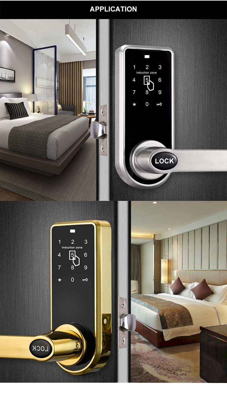 L818 Full Touch Screen Digital Electronic Indoor Lock Office Smart Card Lock Interior Door Security Lock