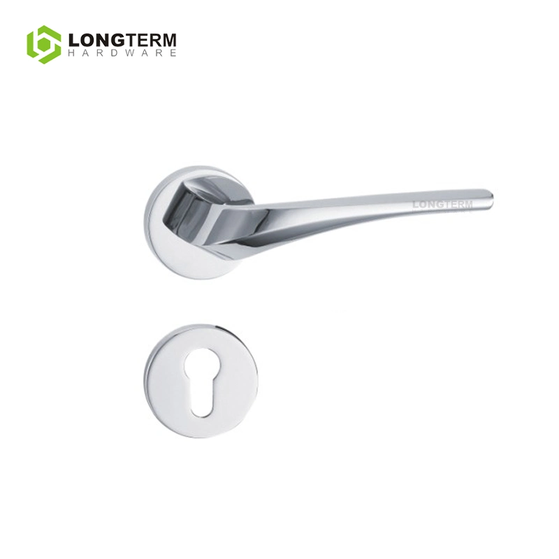 Zinc Alloy Luxury Modern Door Handle Safety Lever Entry Door Lock Handle