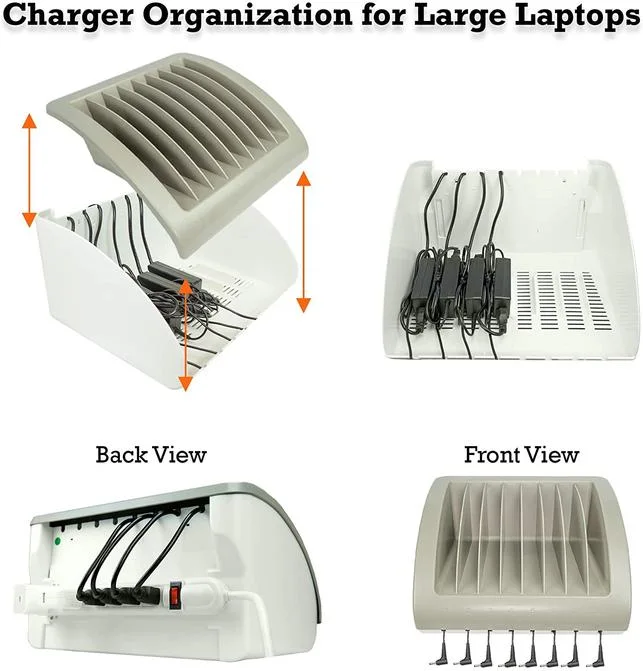 30 Laptops Steel Charging Cart; Storage Charging Cabinet with Safety Keypad Lock in Office Equipment