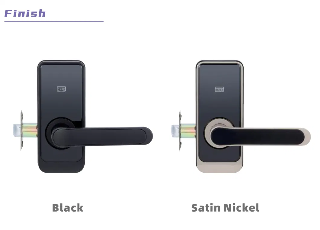 High Quality American Standard Mortise Electronic RFID Key Card Hotel Door Lock with Management Software System