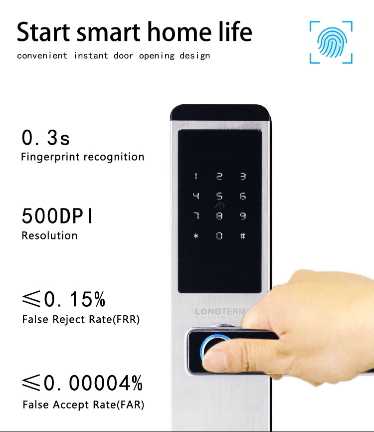 High Security Apartment Ttlock Digital Electronic Smart Door Lock