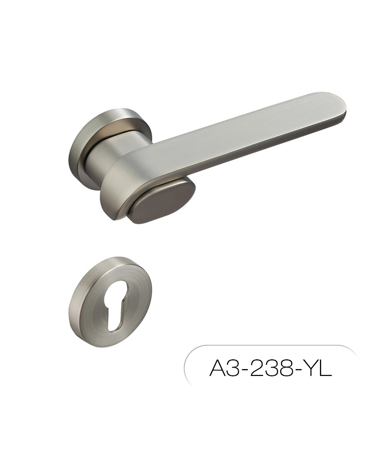 2022 Newest Popular Simple Design Modern Zinc Alloy Front Door Lever Handle on Rosette