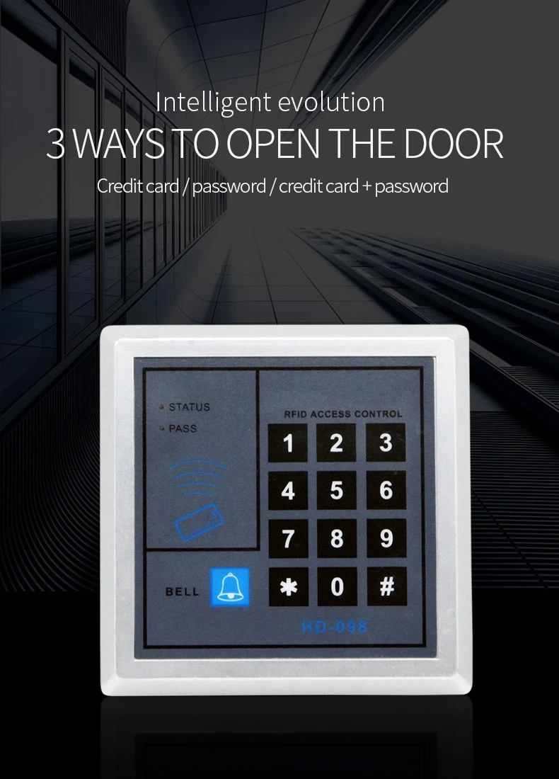 Wall Mounted Auto Door RFID Access Control Code Keypad