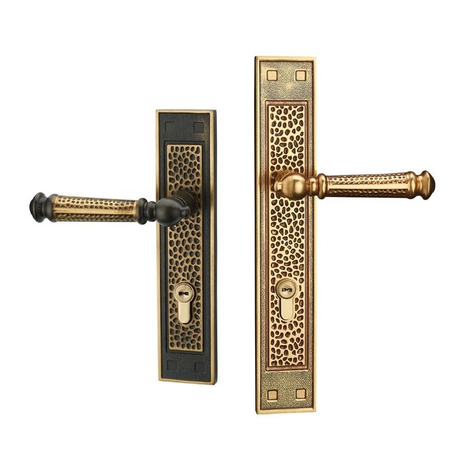 Manufacturers Leopard Print Brass Interior Interior Door Handle Door Lock