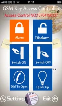 GSM Remote Controller for Automatic Door Opener (GSM-KEY-DC)