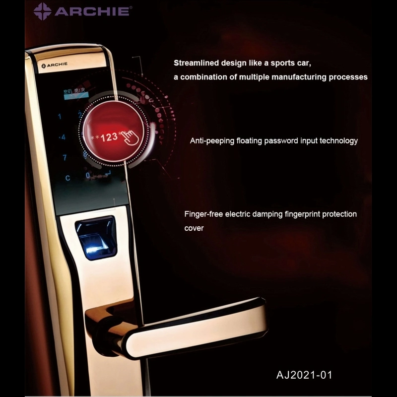 Auto Fingerprint Touch Password Keyless Smart Digital Door Lock