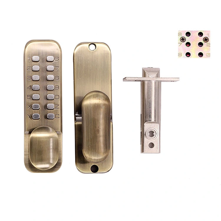 Keyless Digital Combination Push Button Security Door Mechanical Keypad Code Door Lock