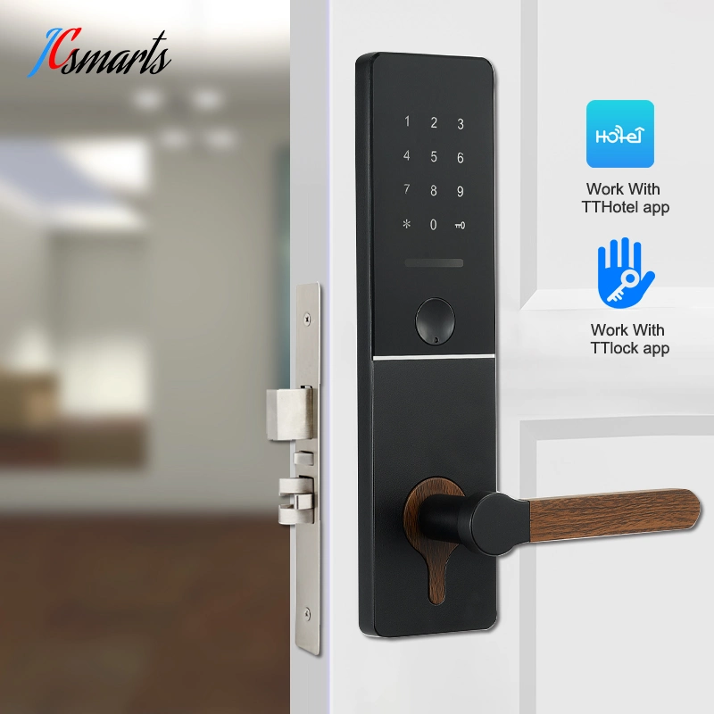 Apartment Keyless Digital Keypad Handle Smart Door Lock with Keys