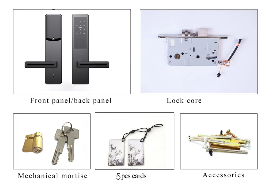 Stainless Steel Digital Keypad Hidden RFID Card Reader Electric Lock