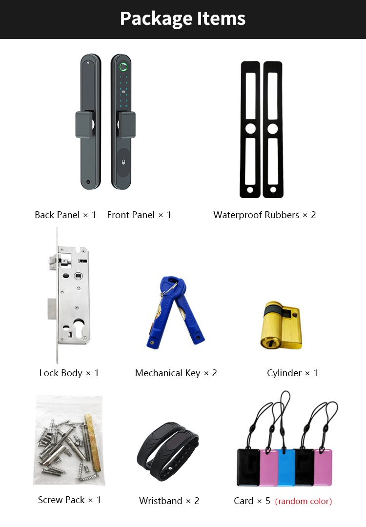 Apartment Keyless Security Electronic Fingerprint Lock with Tuya APP