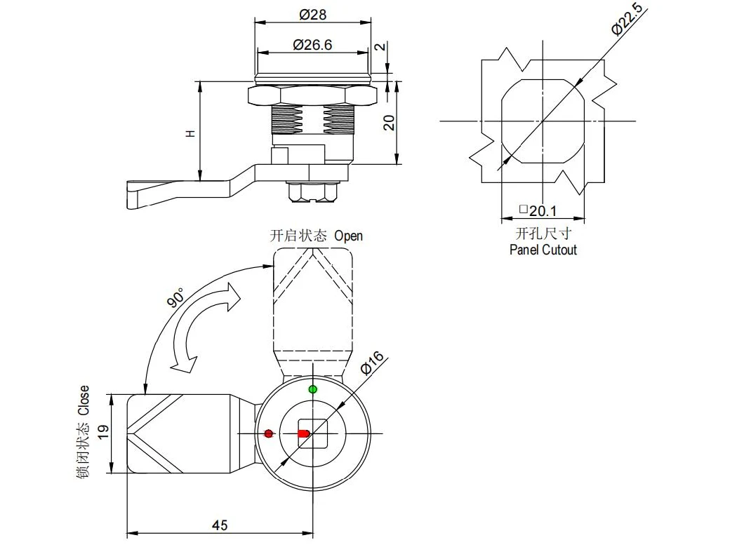 Good Price Lock Cylinder Carbon Steel Smart Double Open Door Lock Zinc Cylinder