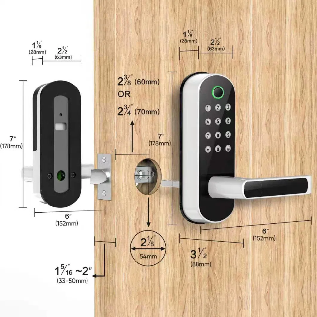 Best Electric Keyless Fingerprint Combination Home Door Locks OEM