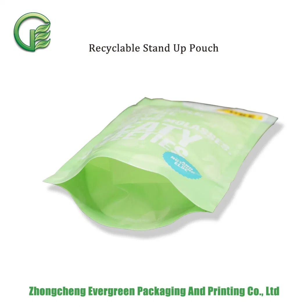 Easy Opening Zipper Top Moisture Proof Flexible Packaging Dog Snack Stand up Pet Food Recyclable Packaging Bag