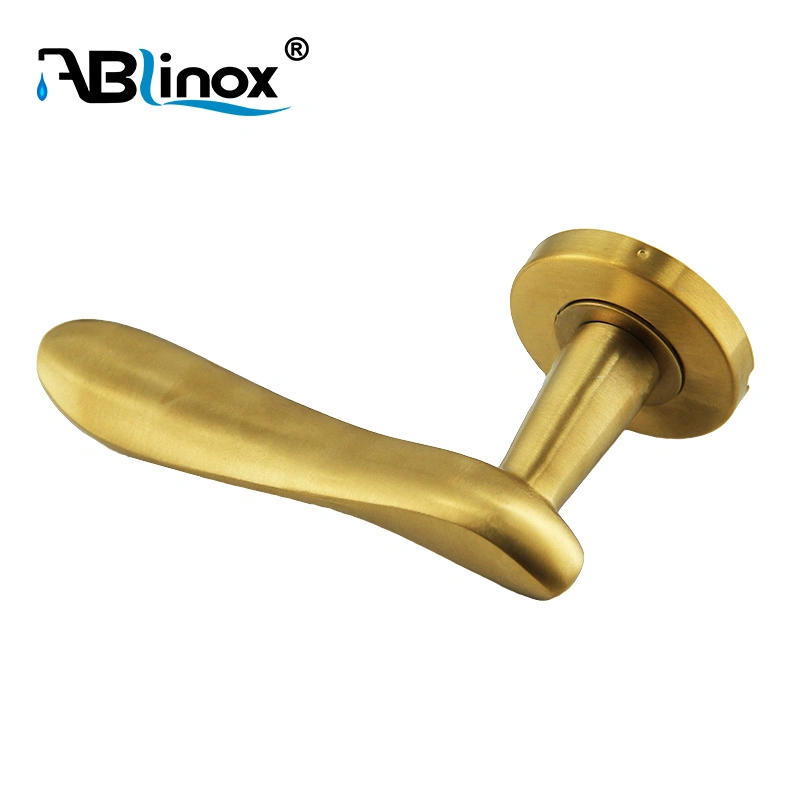 High Quality Stainless Steel Satin Gold Door Lock Plate Handle