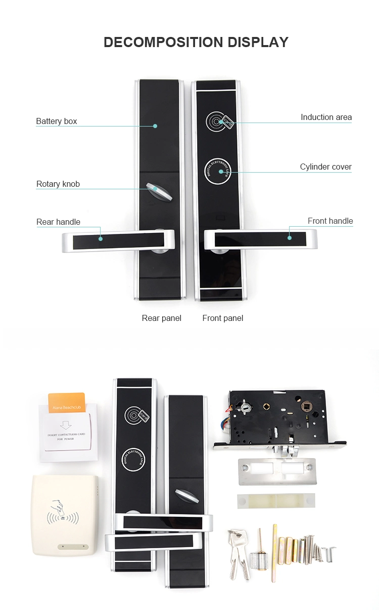 E826 Best Selling Proximity Card Key System Electronic Keyless Hotel Door Lock