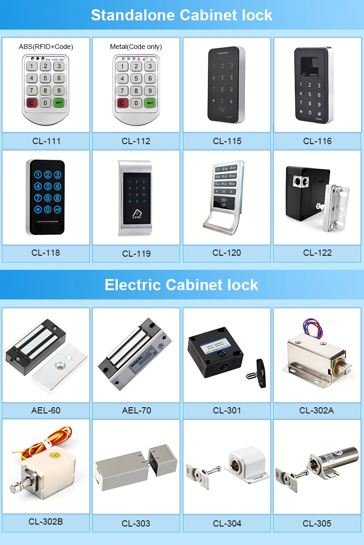 Cl-110 Electronic Cabinet Lock Support Smart RF Card Swipe to Open The Door