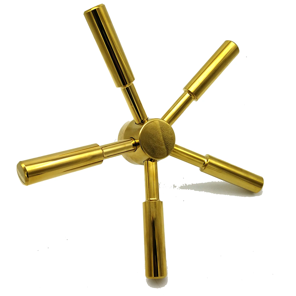 High Quality Brass 5 Spoke Safe Handle for Gun Safe