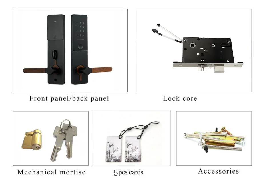 Electronic WiFi Digital Door Lock Support Password, Card, Keys Unlock