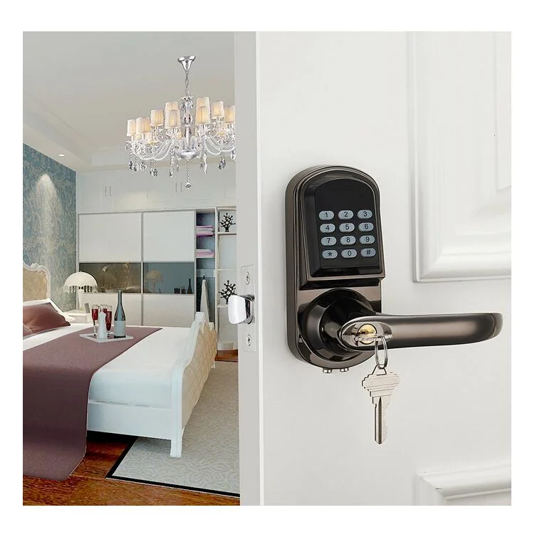 BLE Touch Screen Lever Handle Smart Electronic Digital Door Lock APP Lock