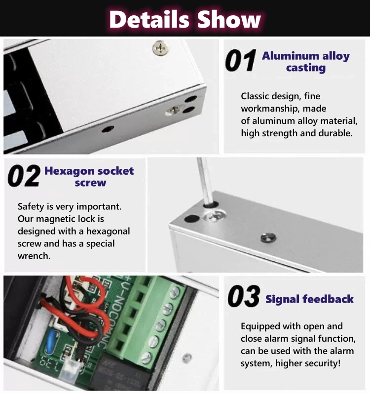 China Manufacturer Single Door 500kg Magnetic Lock Fire Door Access Control