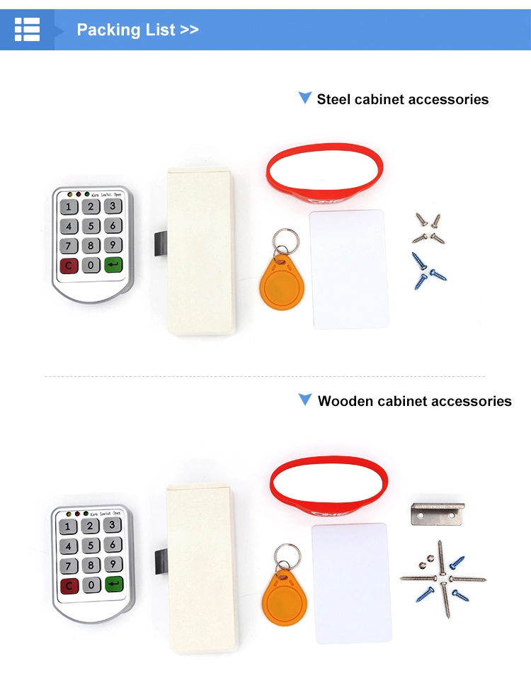 Cl-110 Electronic Cabinet Lock Support Smart RF Card Swipe to Open The Door