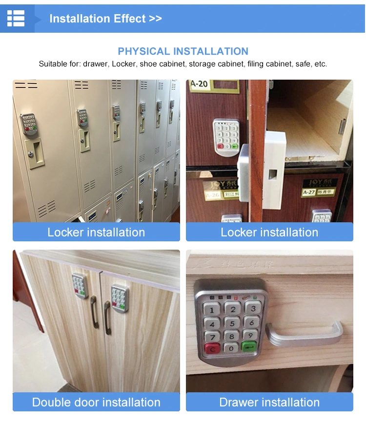 Cl-110 Electronic Cabinet Lock Support Smart RF Card Swipe to Open The Door