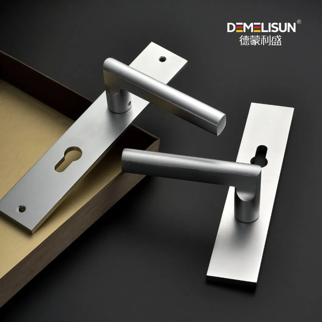 Promotional Wholesale Door Handle with Plate Fingerprint Indoor Lock Password Latch Lock