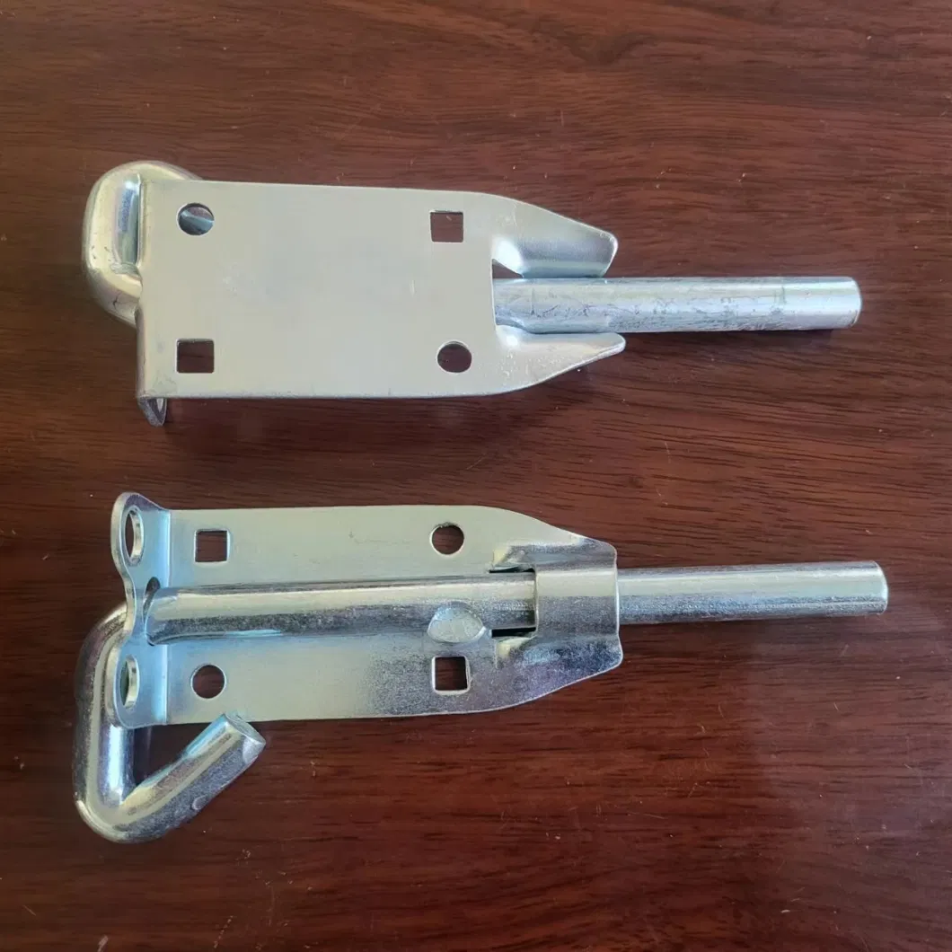 Custom Galvanized Sheet Metal Metal Fabrication Latches Bolt Gate Latch for Fence Garden Door Latches