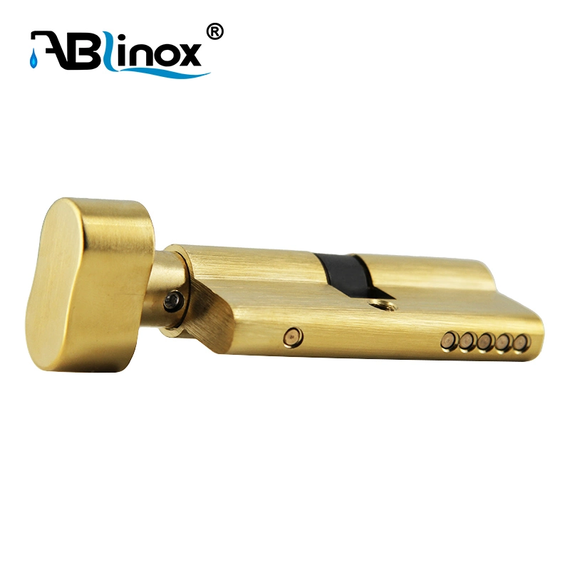 High Quality Stainless Steel Satin Gold Door Lock Plate Handle