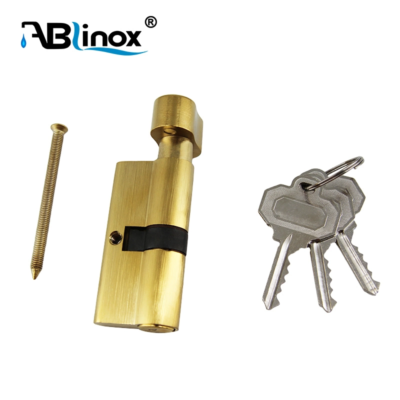 High Quality Stainless Steel Satin Gold Door Lock Plate Handle