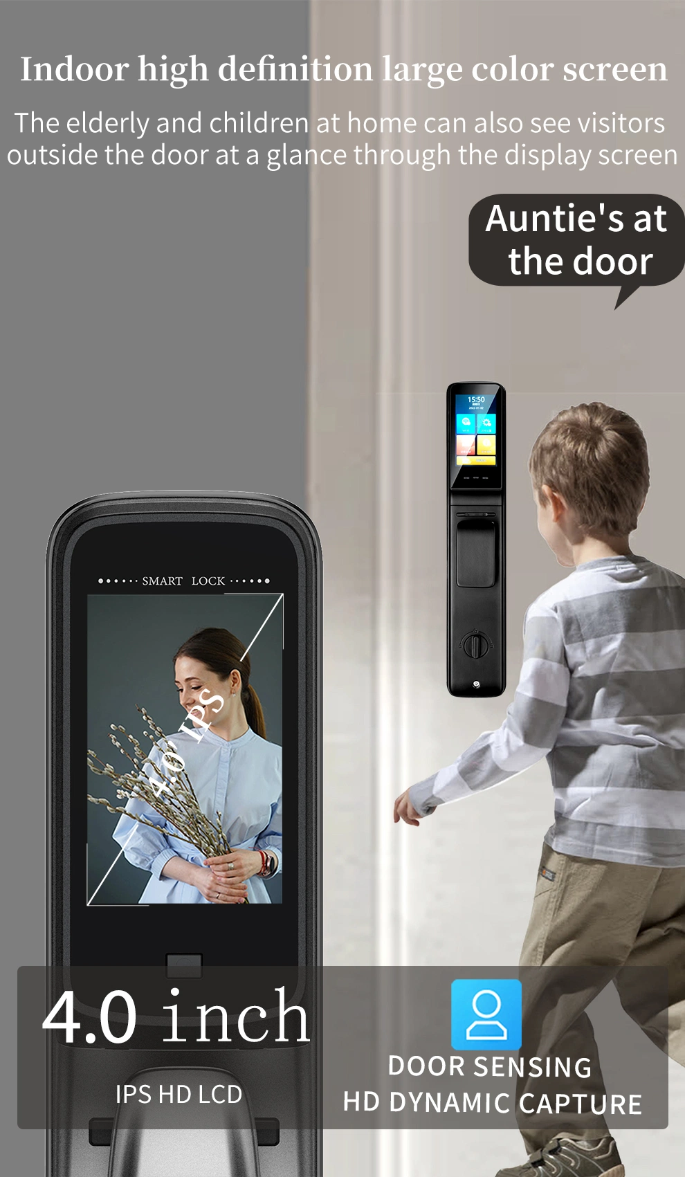 Tuya Smart 3D Face Recognition Smart Automatic Digital Security Door Lock Intelligent Lock with Camera Fingerprint