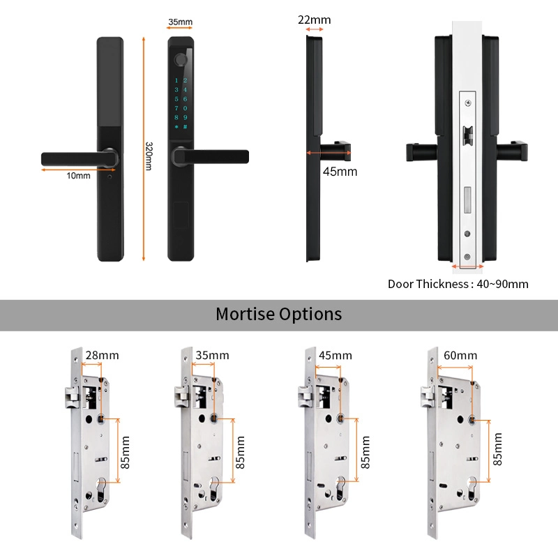 Commercial Electronic Smart Lock for Sliding Doors