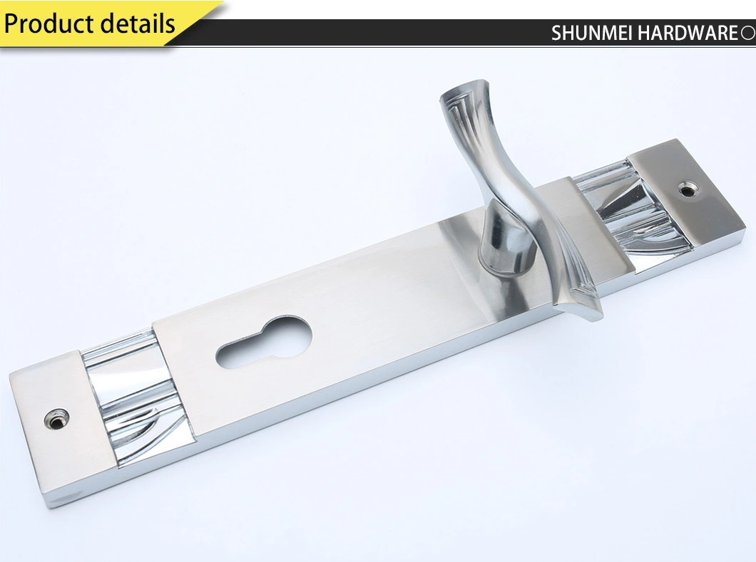 Top Quality Patent Design Modern Type Zinc Alloy Plate Door Handle