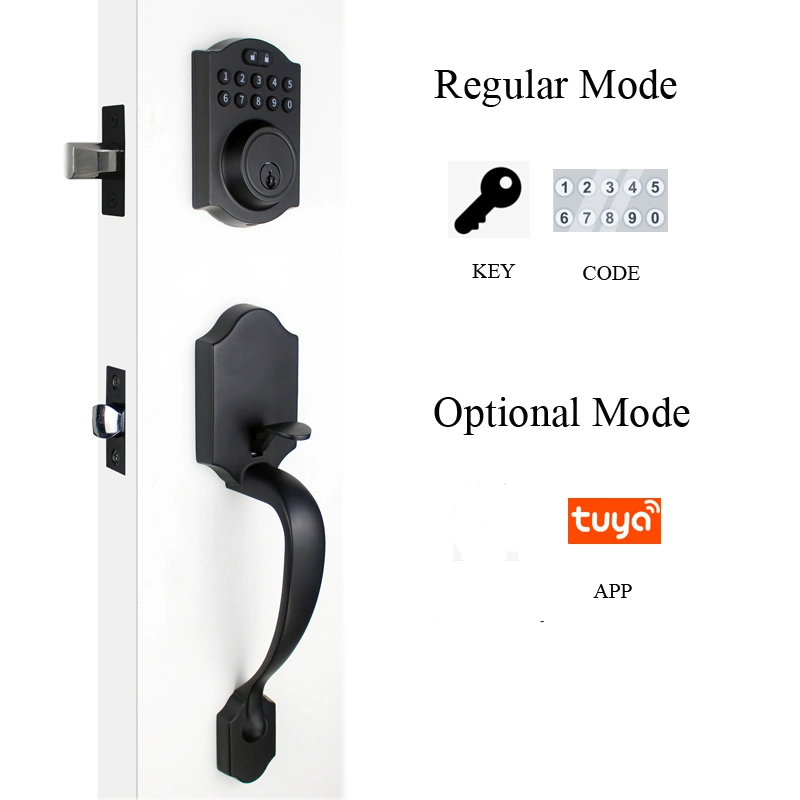 Password Smart Entrance Lock for 35-45mm Door Thickness