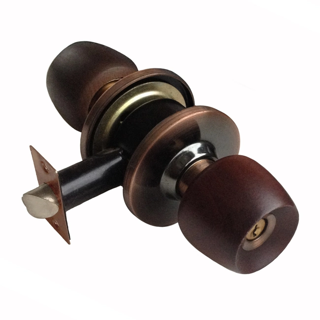 Cylindrical Tubular Fireproof Interior Door Knobs Lock Knob Door Lock