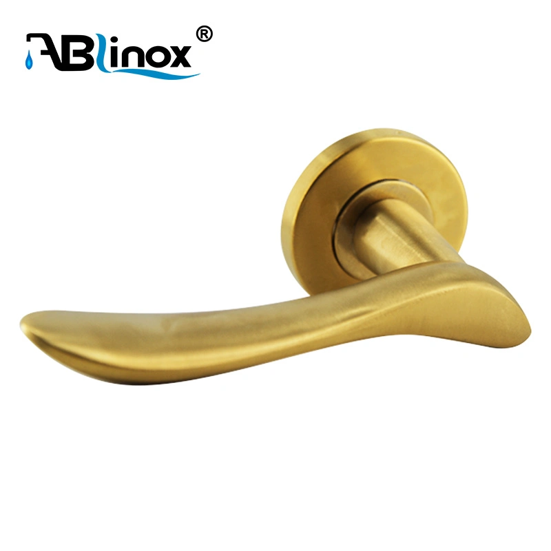 High Quality Stainless Steel Satin Gold Door Lock Plate Handle