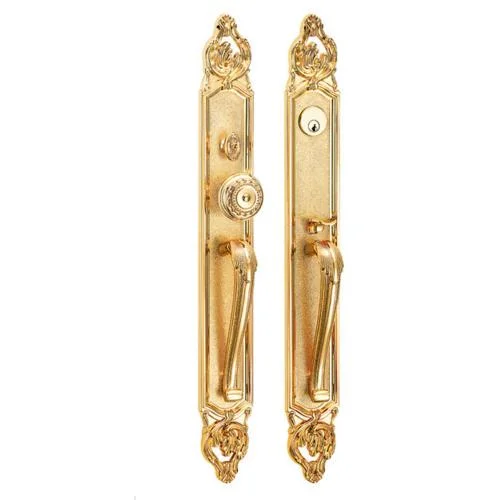 Gold Door Lock Brass Door Handle Home Bedroom Interior Door Handle Lock