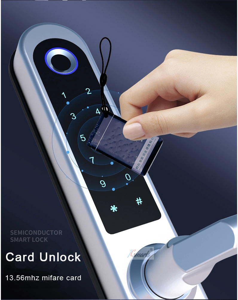 IP54 Waterproof Tuya Smart Electronic Biometric Fingerprint Lock