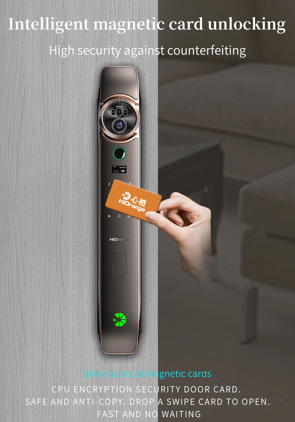 Tuya Smart 3D Face Recognition Smart Automatic Digital Security Door Lock Intelligent Lock with Camera Fingerprint