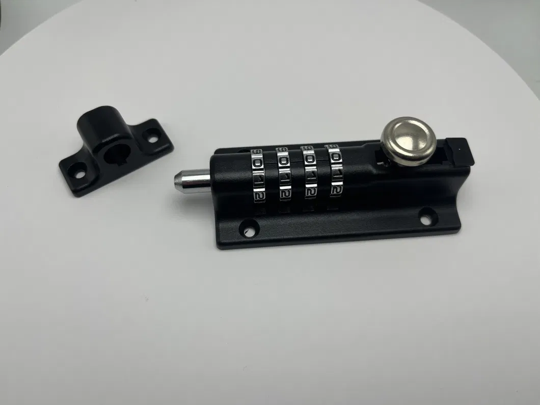 4 Digit Pin Code Combination Slide Bolt Lock