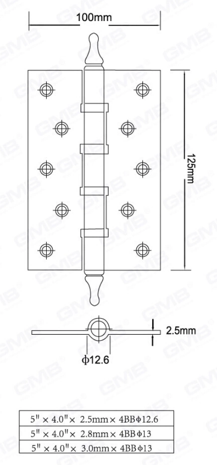 High Quality Door Hinge/ Steel Hinge (1023 Series)