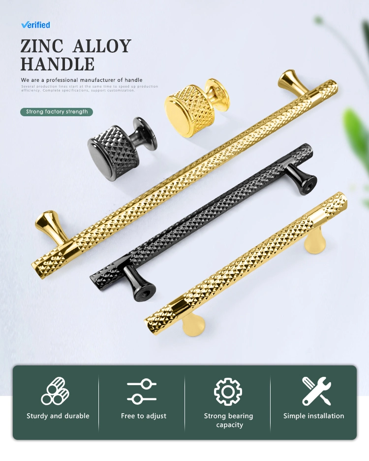 Toco Antique Rose Gold Zinc Alloy Styles H Shape Handle for Door