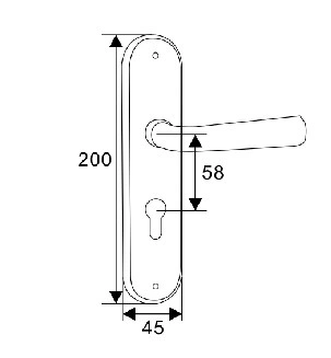 Wholesale Simple Design Home Decor Interior Door Handle Locks