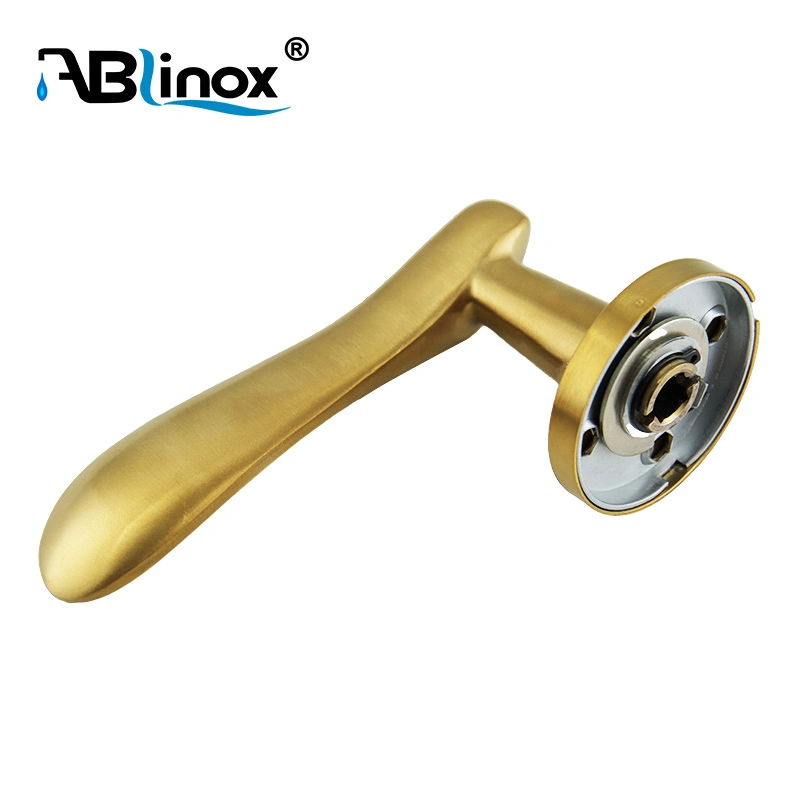 High Quality Stainless Steel Satin Gold Door Lock Plate Handle