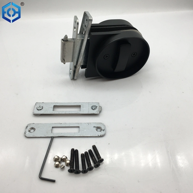 OEM China Matt Black Slim Frame Sliding Glass Door Lock with Key