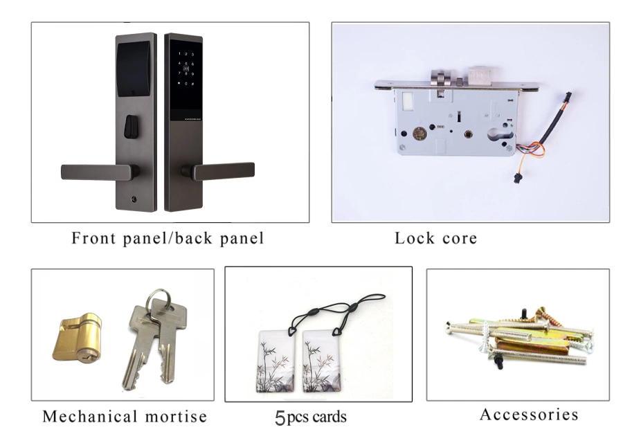 Online Hotel Electronic Digital Card Password Open Smart Lock with Tthotel Web-Management System