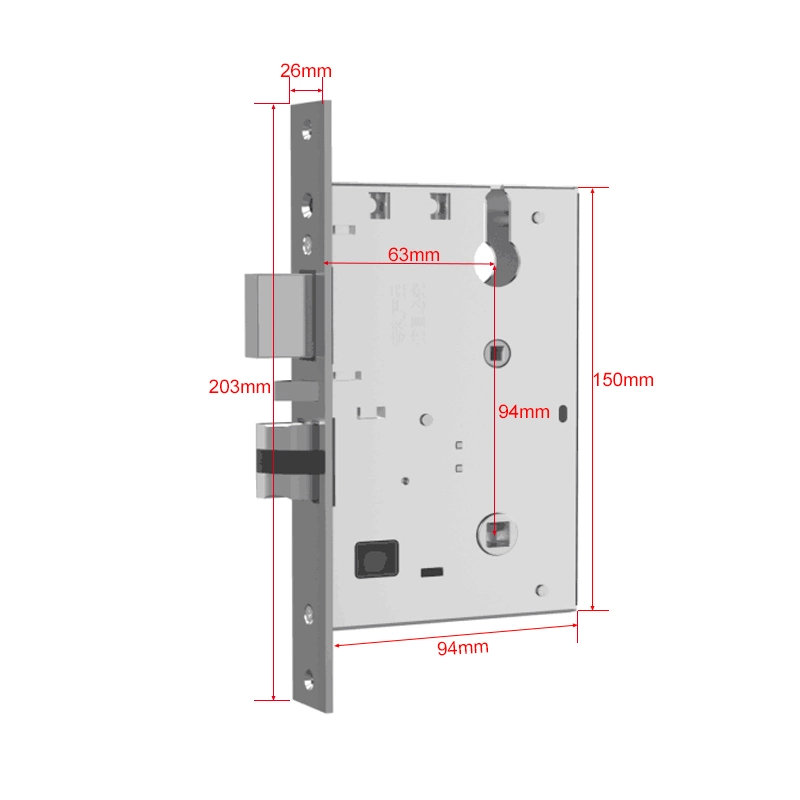 Electronic Ttlock Tthotel APP Smart Digital Automatic Door Lock with Touch Keypad