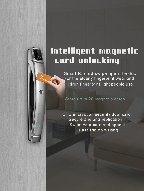 Face Recognition Smart Door Lock Tuya APP with Voice Intercom